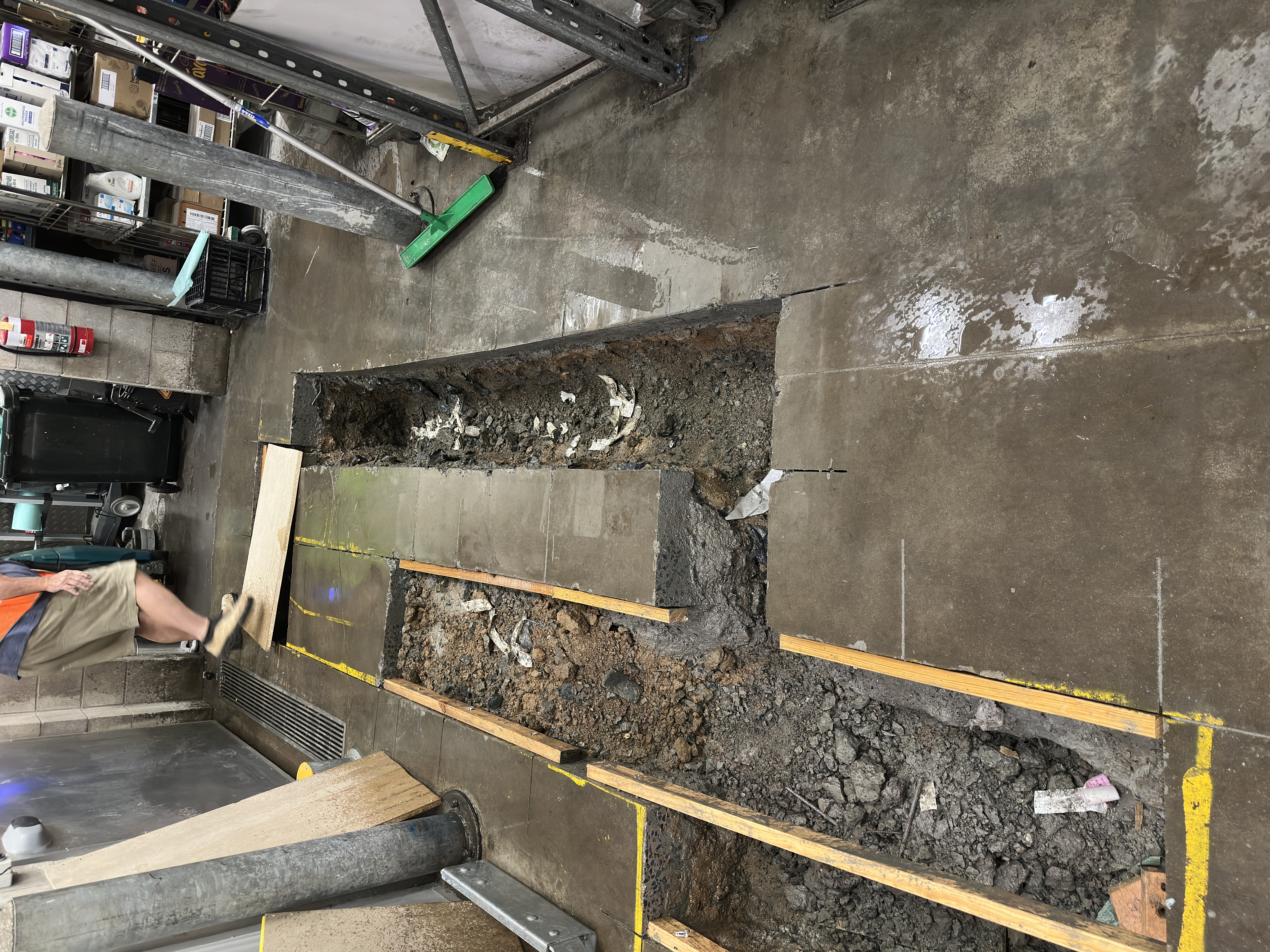 Trench prepared for next trade, Townsville