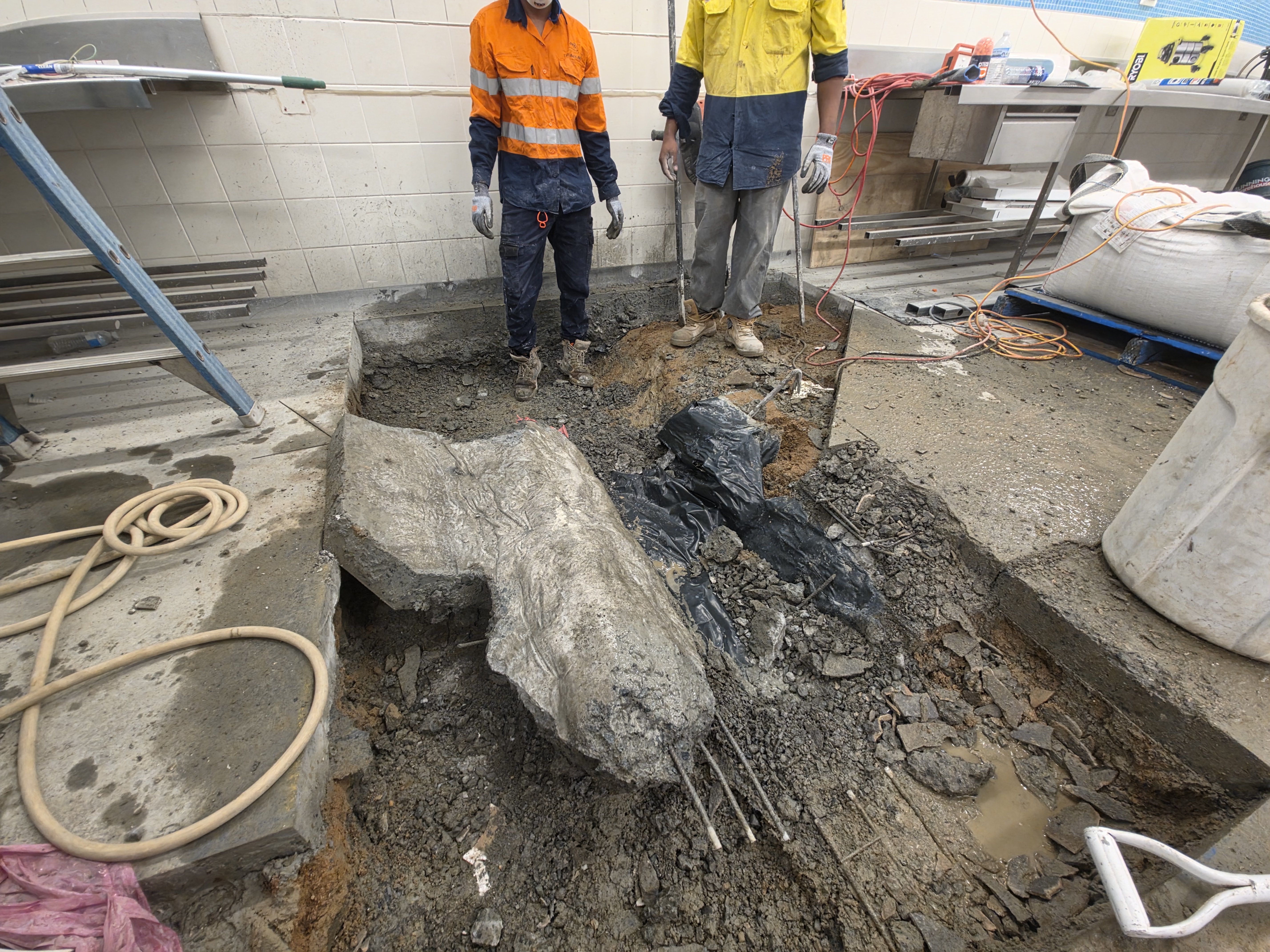 OneNull Demolition concrete works in progress, Townsville QLD