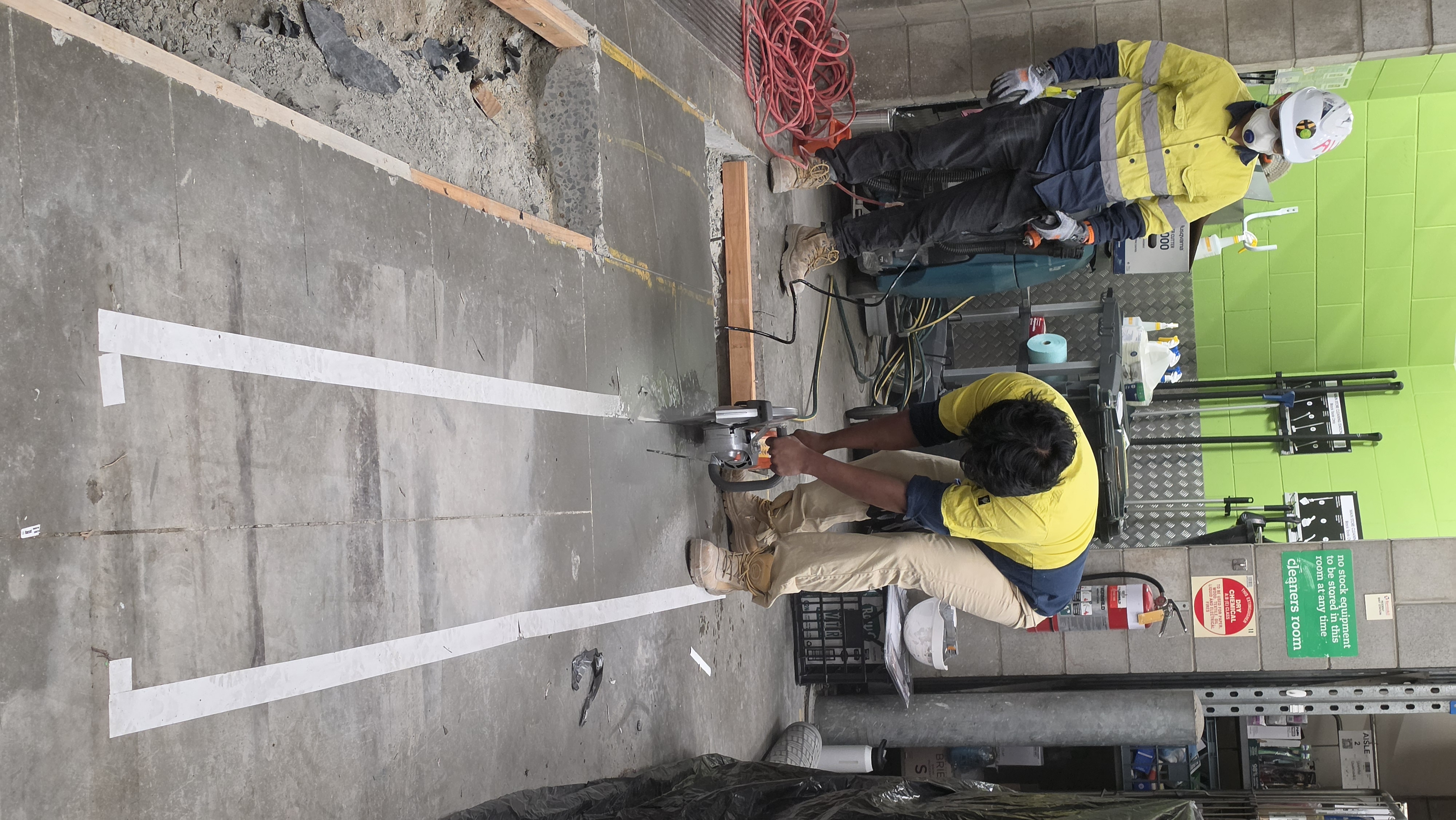 Concrete saw cutting, Townsville