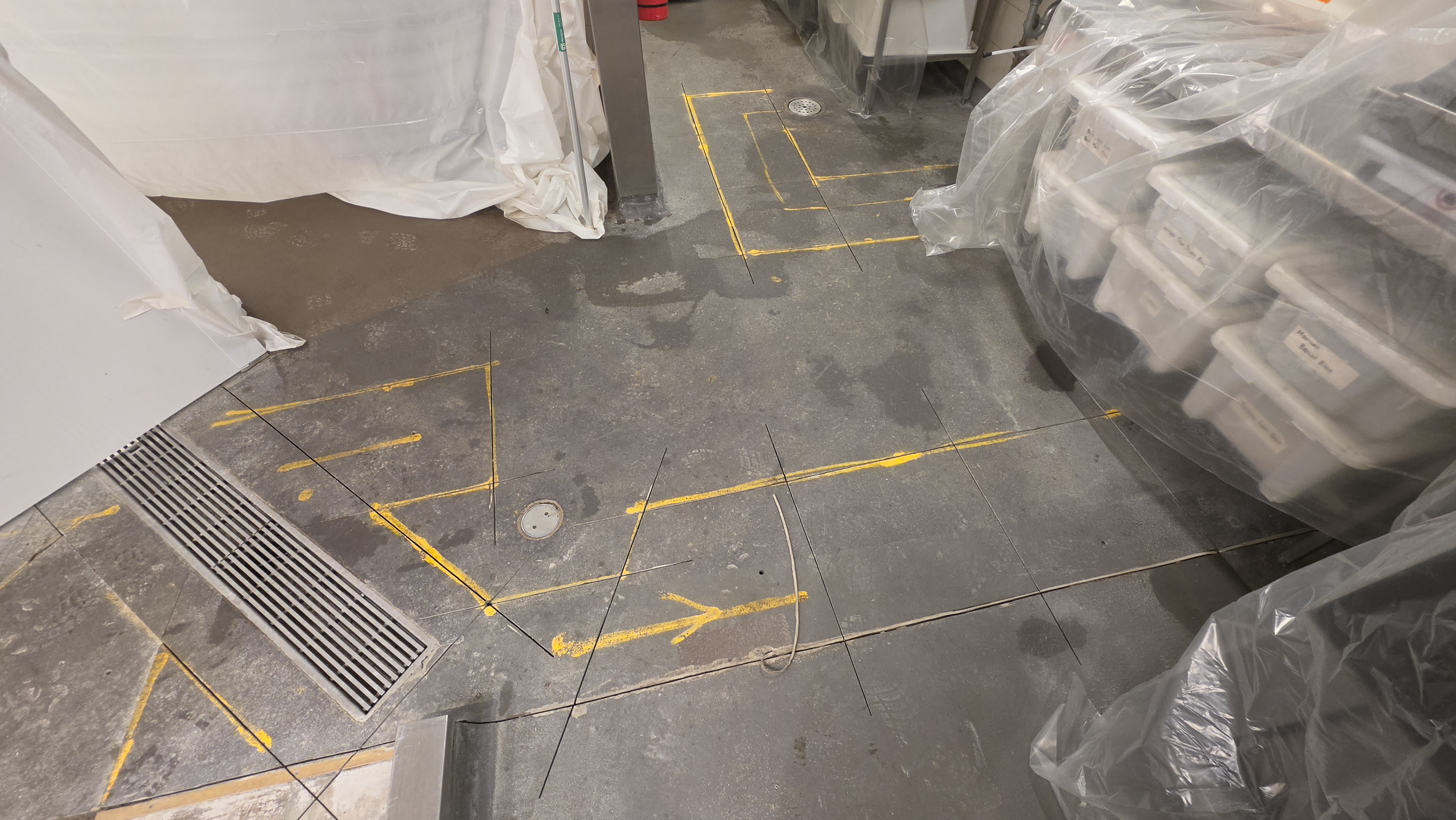 Concrete slab before demolition, Townsville QLD