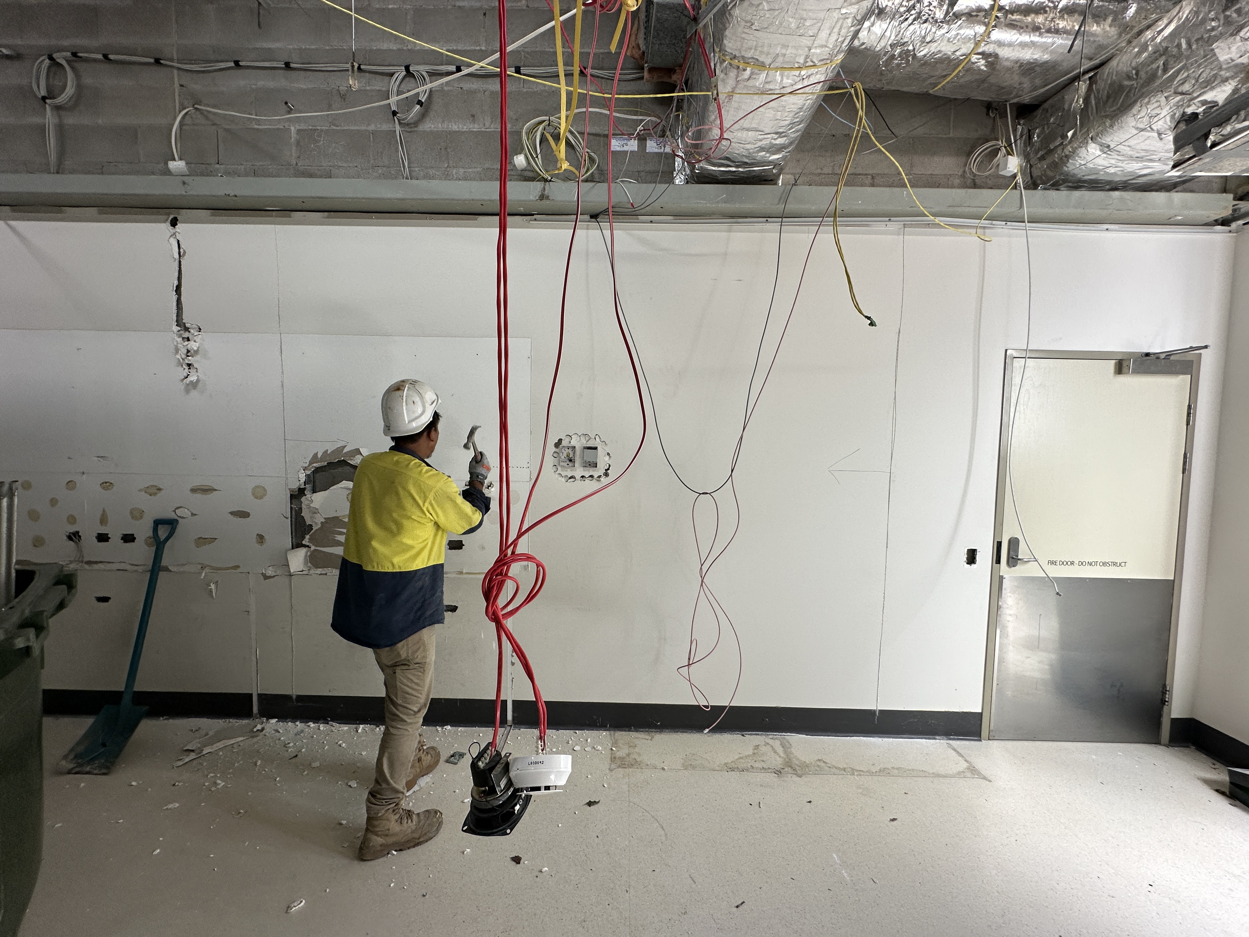 Wall linings removed back to structure, Mackay